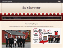 Tablet Screenshot of buzbarbershop.com